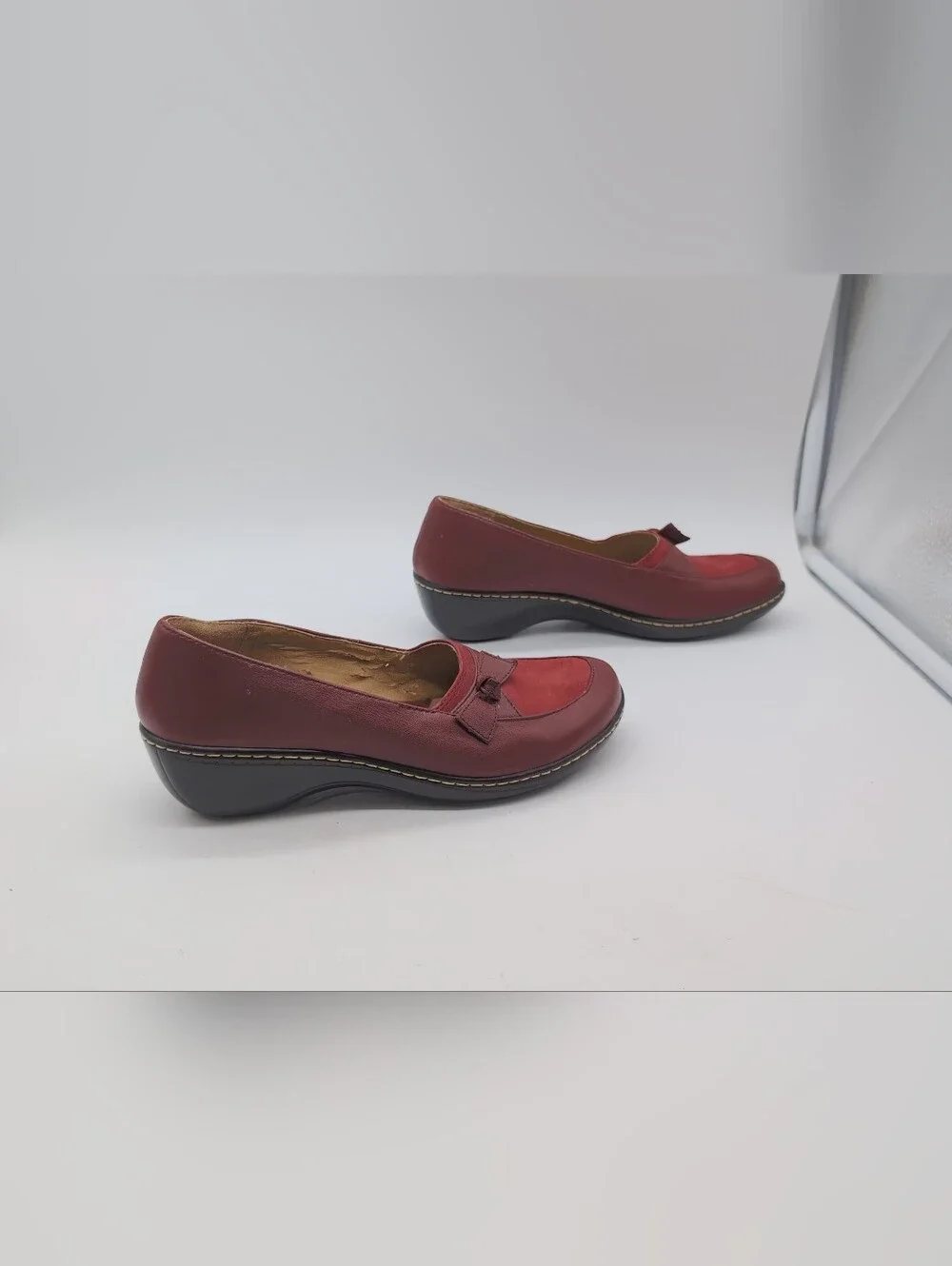 KB & Company Leather Upper Slip-On Wedge Loafers – Women’s Size 7M
